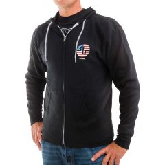 Compex Make America Fit Again Zip Up Hoodie - Blue - X-Large