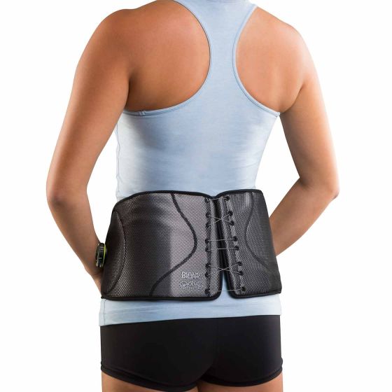 Compex TENS/Heat Back Wrap, Black - Heated Back Wrap with TENS Unit for  Back Pain - Small/Medium 