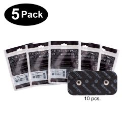 Compex Easy Snap Electrodes - 2" x 4" - Black 5 Pack