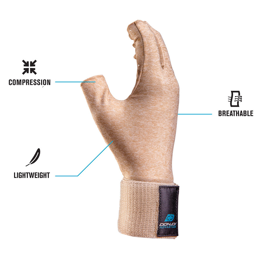 thumbnail image 2 of Fingerless Arthritis Compression Gloves For Hand Pain Relief - Unisex, 5 Colors 2 of 4