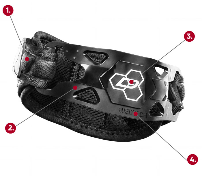 DonJoy Performance Bionic Webtech Elbow Strap callout graphic