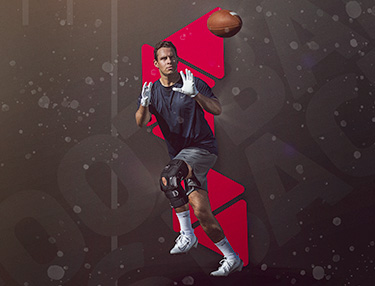 Athlete on a DonJoy Performance FullStop Knee Braces